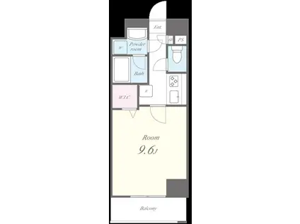 アンティエ メゾン(1K/3階)の間取り写真