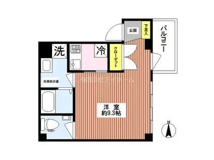 STAY GOLD(1K/3階)の間取り写真