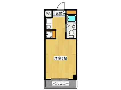 GRANDE永山(ワンルーム/1階)の間取り写真