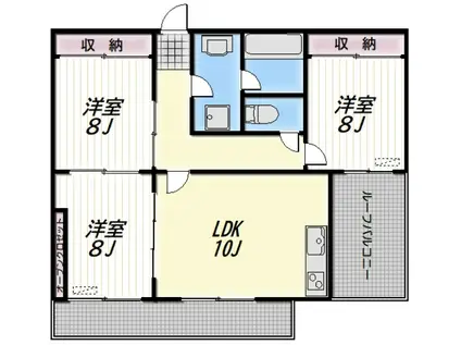 LIAM(3LDK/4階)の間取り写真