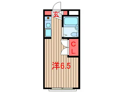 ラフィーネ ミズホ(ワンルーム/3階)の間取り写真