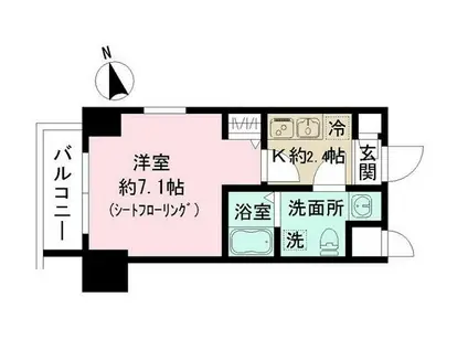 N-STAGE金沢文庫II(1K/3階)の間取り写真