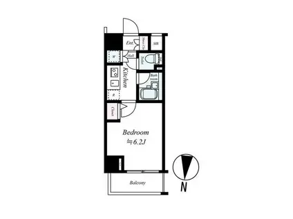 メゾン両国(1K/5階)の間取り写真