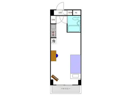 小田急コアロード西新宿(ワンルーム/10階)の間取り写真