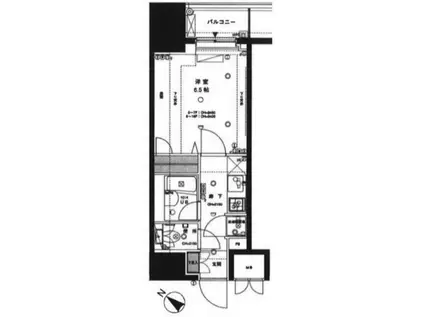 東京蒲田 スクエアタワー(1K/14階)の間取り写真