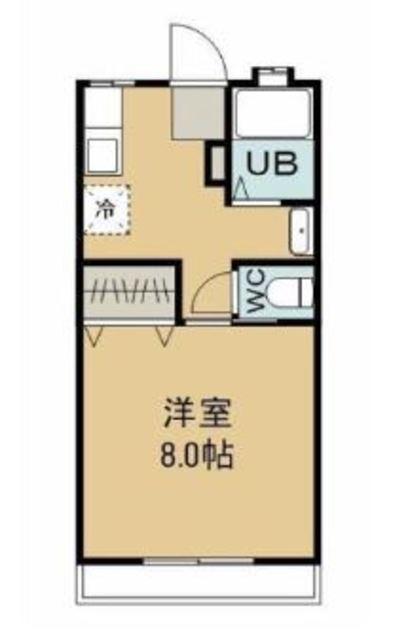 松島コーポ(1K/1階)の間取り写真