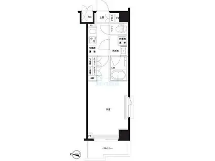 ルーブル志村坂上(1K/7階)の間取り写真