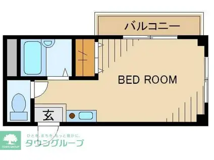 K.M.KOKUBUNJI(ワンルーム/1階)の間取り写真