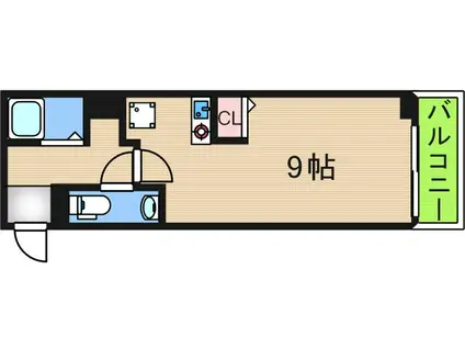 サンハイツ岸里(ワンルーム/5階)の間取り写真