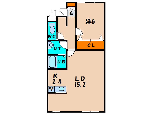 NEXTIII(1LDK/3階)の間取り写真