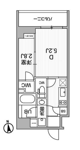 ALTERNA東池袋(2K/7階)の間取り写真