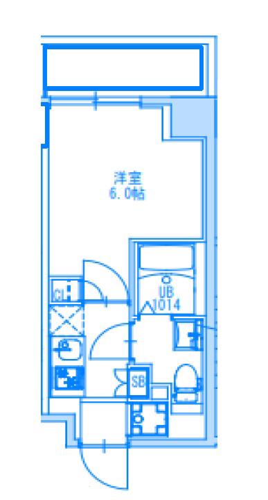 S-RESIDENCE妙蓮寺(1K/1階)の間取り写真