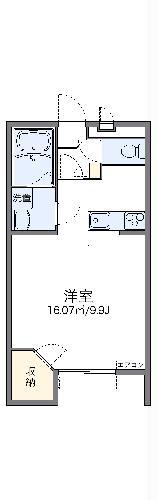 レオパレスサラームサザン(1K/1階)の間取り写真