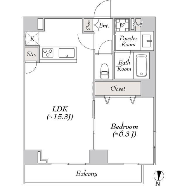 LUMIEC OHYAMA(1LDK/1階)の間取り写真