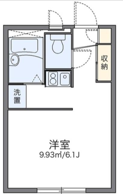 レオパレスサンハイムB(1K/2階)の間取り写真