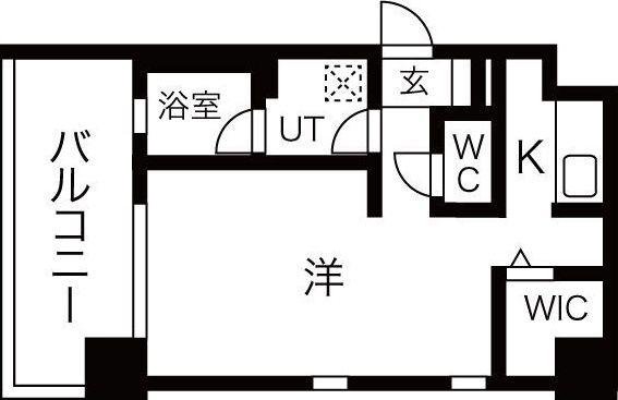 アーバンポイント高崎(ワンルーム/2階)の間取り写真