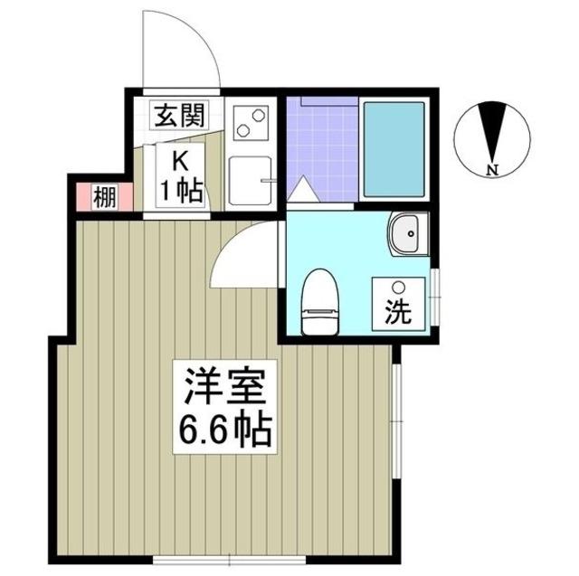 フォルテ西川口(1K/1階)の間取り写真