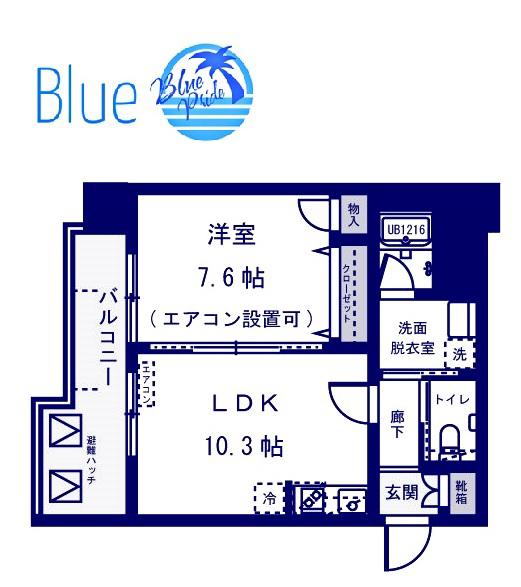 ドムス常盤(1LDK/10階)の間取り写真