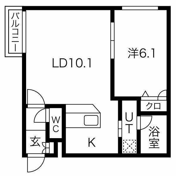 プレシャスレジデンス元町(1LDK/1階)の間取り写真