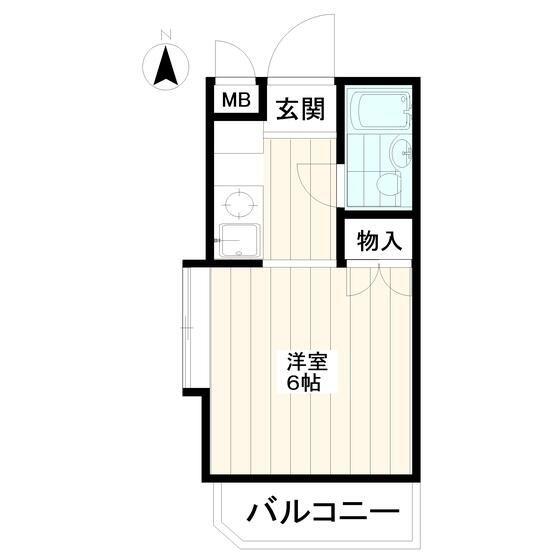 ダイホープラザ中村橋(ワンルーム/3階)の間取り写真