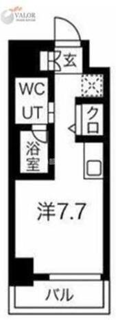 クラリッサ川崎ソレイユ(ワンルーム/3階)の間取り写真