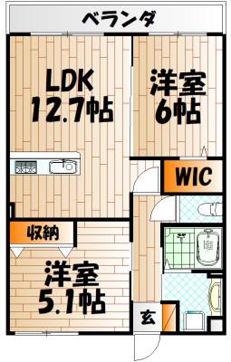 CITRUS TREE(2LDK/1階)の間取り写真