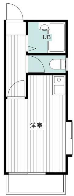 エミーナチェリー(ワンルーム/2階)の間取り写真