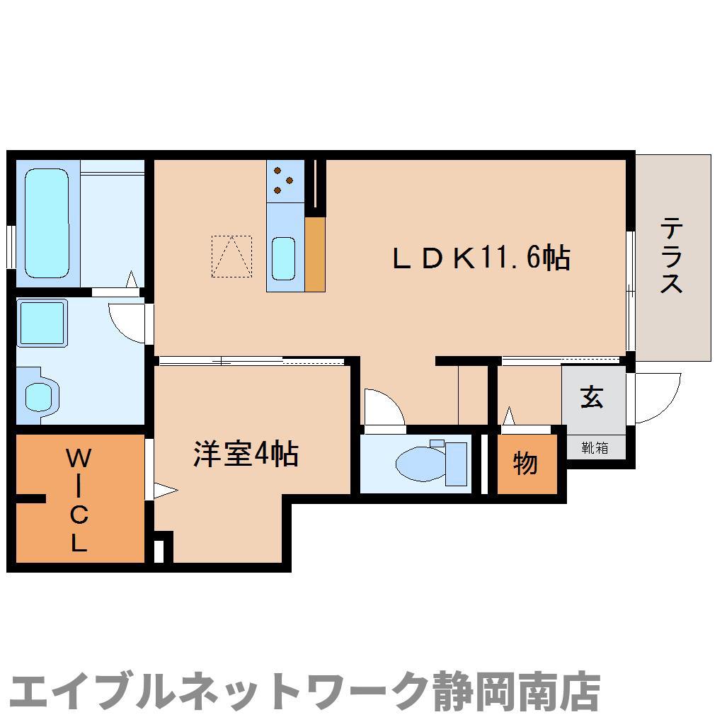 パルテノス(1LDK/1階)の間取り写真