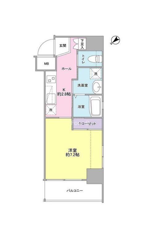 DORF21 SUMIKA(1K/10階)の間取り写真