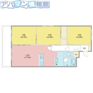 プレアデス(3LDK/2階)の間取り写真
