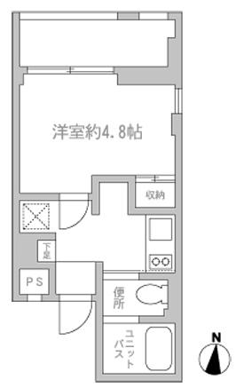 FYNS1611(1K/4階)の間取り写真