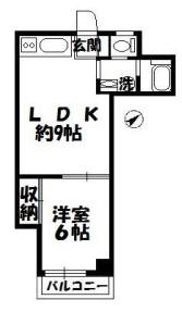 NK五反田コータース(1LDK/1階)の間取り写真