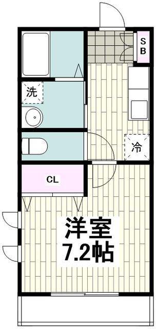 MK SQUARE(1K/1階)の間取り写真