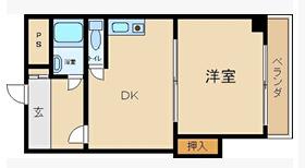 リブレ放出東(1DK/2階)の間取り写真