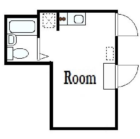 ゴールドレジデンシア三軒茶屋(ワンルーム/1階)の間取り写真