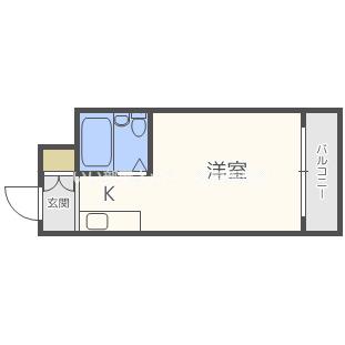 メゾンドスマーユ(ワンルーム/5階)の間取り写真