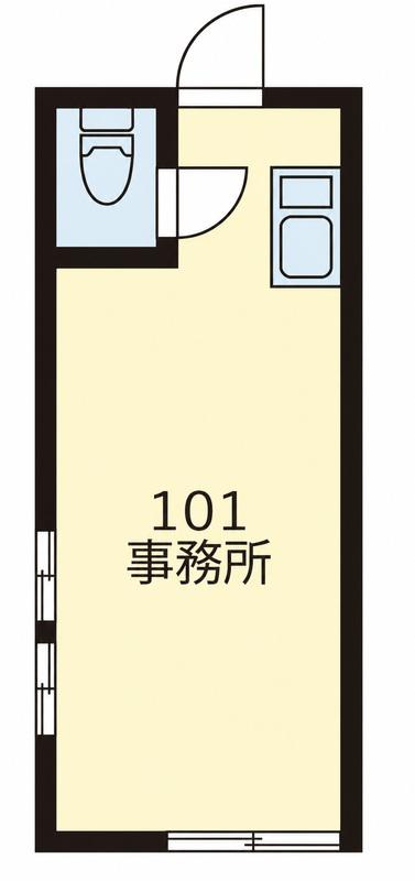 鶴見コントレラスの杜(ワンルーム/1階)の間取り写真