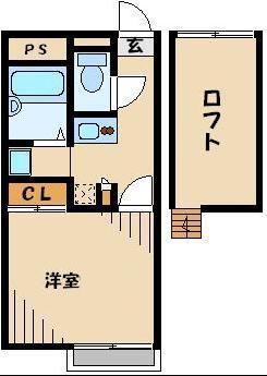 レオパレスNISHIGAIII(1K/3階)の間取り写真