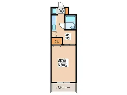 アーバンハイツキムラ(1DK/3階)の間取り写真