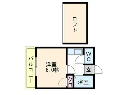 グレイスハイツ平田(1K/1階)の間取り写真
