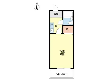 コミュニティプラザ貴志(1K/4階)の間取り写真
