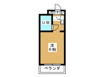 ユースフル祐天寺NO.2(ワンルーム/5階)の間取り写真