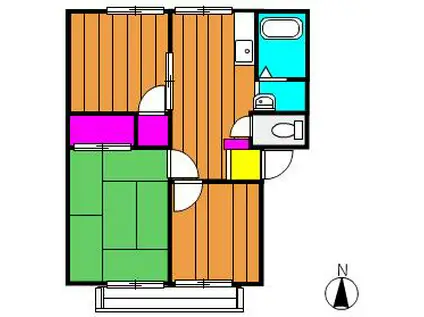 メゾンセンチュリー(3DK/2階)の間取り写真