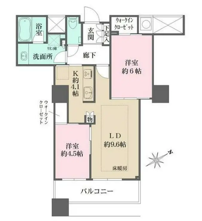 ザ・パークハウス西新宿タワー60 49階階 間取り