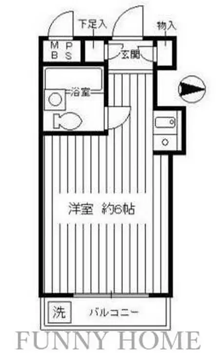 ペガサスマンション経堂 3階階 間取り