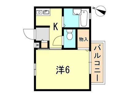 シティライフ須磨浦(1K/1階)の間取り写真