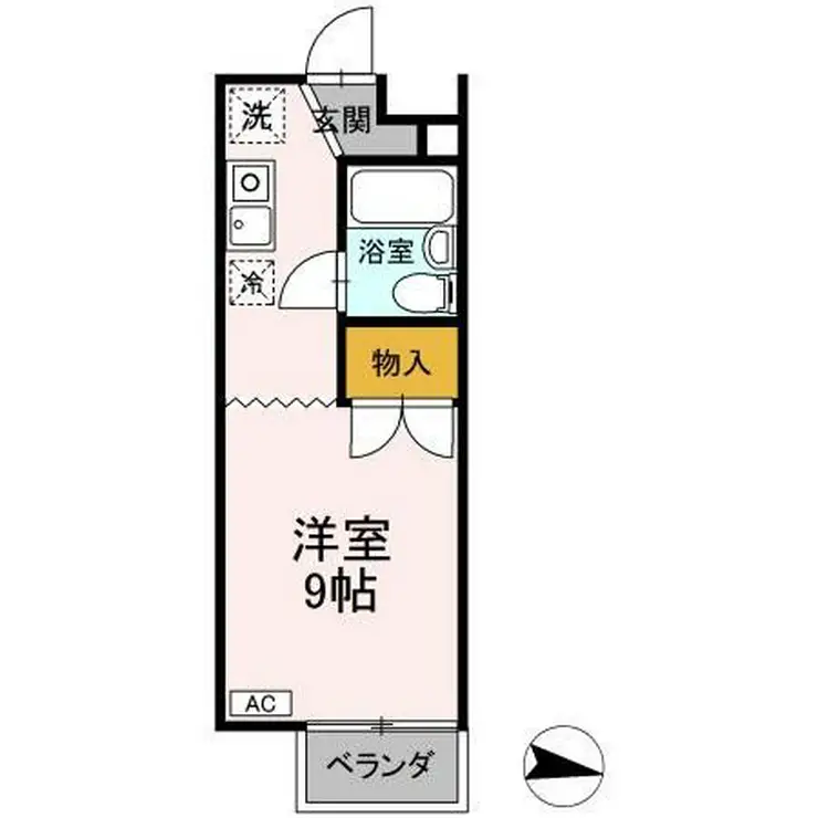 シーサイド金沢 1階階 間取り