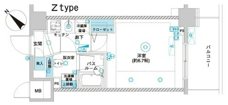 フェニックス横濱関内BAY GAIA 10階階 間取り