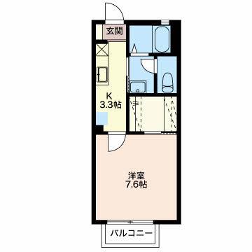 STEP COURT ONIWA セ(1K/1階)の間取り写真