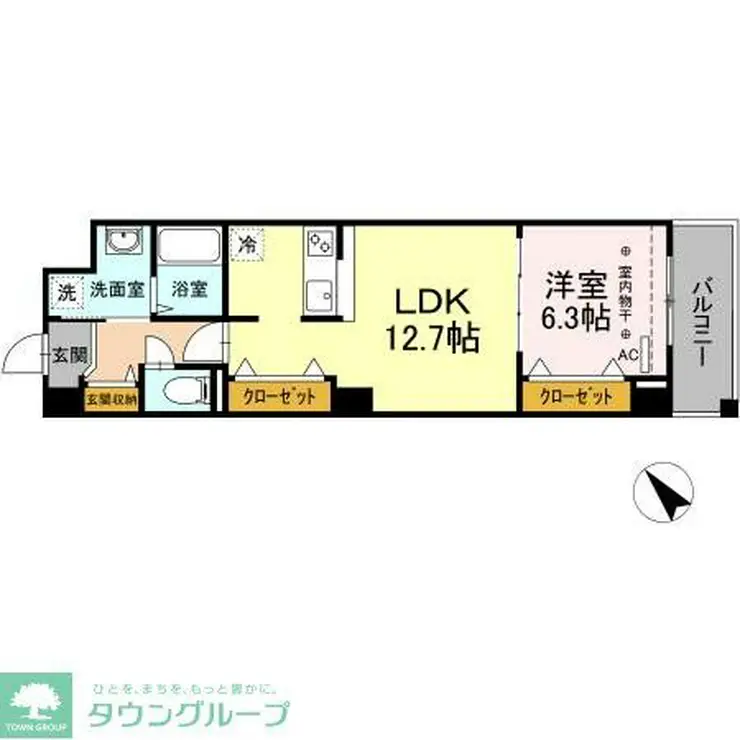 ノーブルヒルズ 3階階 間取り